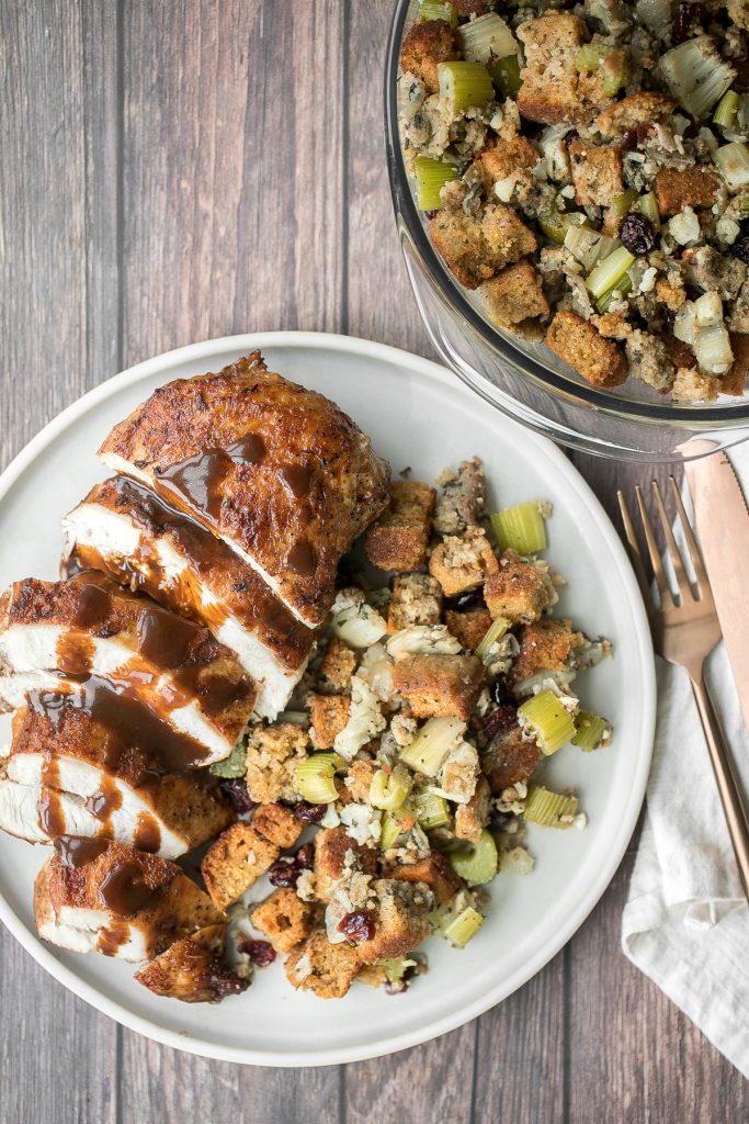 Soy glazed braised turkey breast with Asian five-spice is moist, tender, succulent and the juiciest turkey ever with browned and crispy skin. So flavourful. | aheadofthyme.com