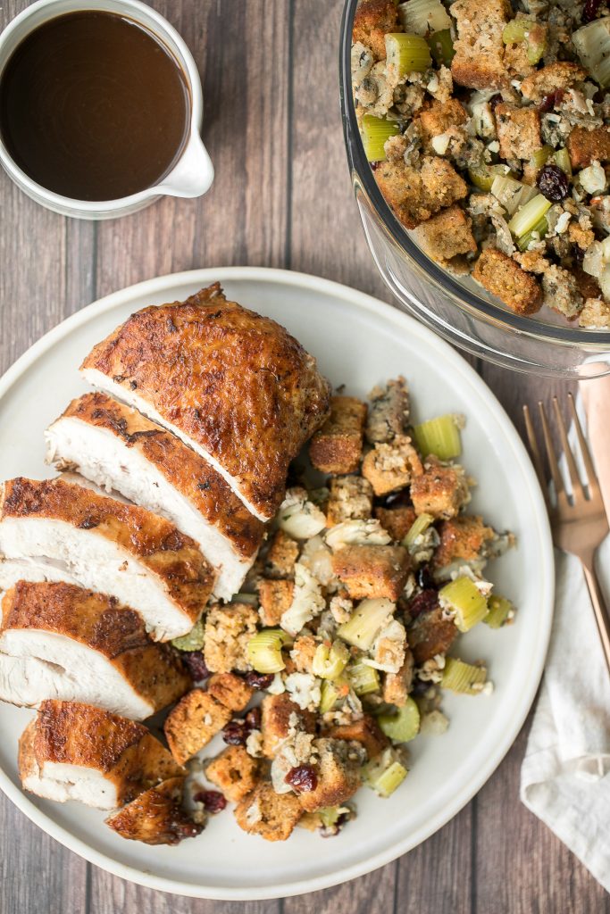 Soy glazed braised turkey breast with Asian five-spice is moist, tender, succulent and the juiciest turkey ever with browned and crispy skin. So flavourful. | aheadofthyme.com