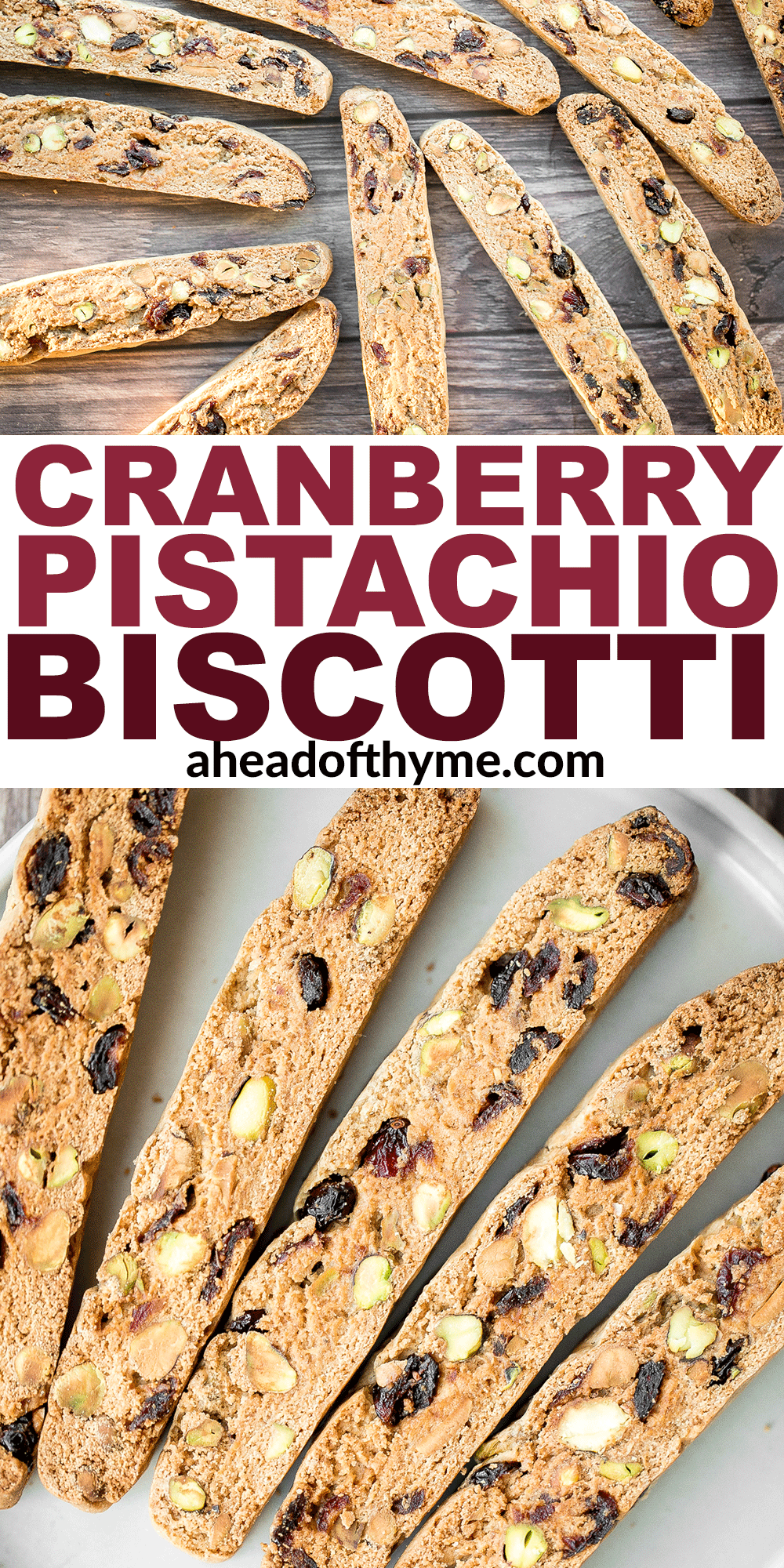 Cranberry Pistachio Biscotti