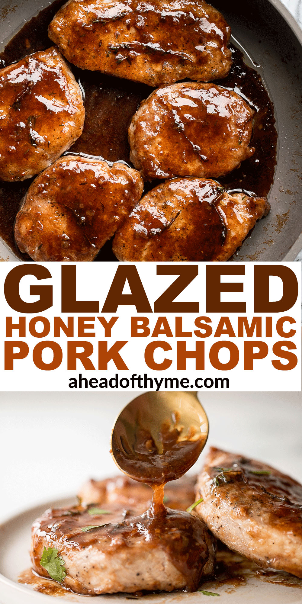 Glazed Honey Balsamic Pork Chops