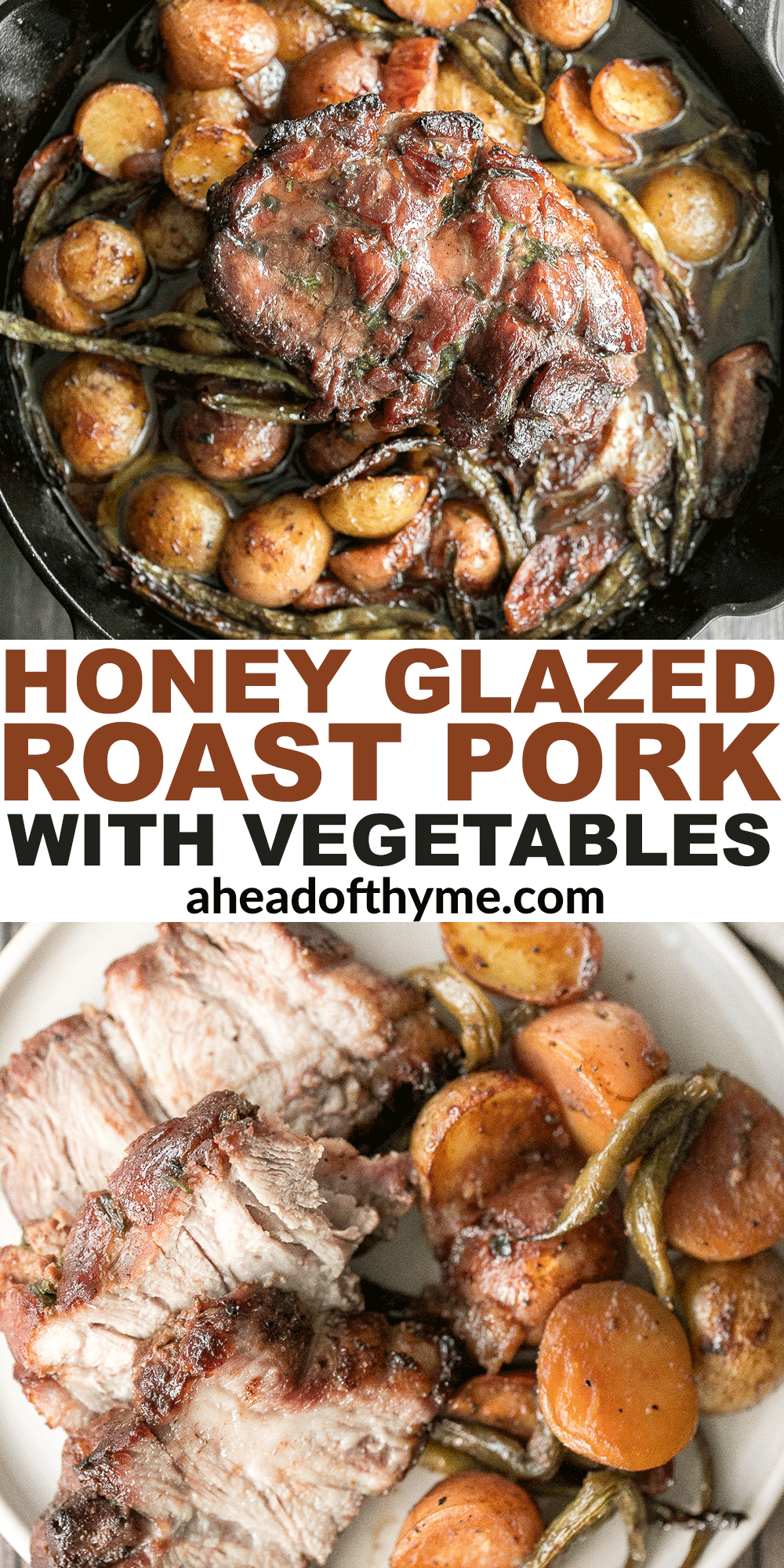 Honey Glazed Roast Pork with Vegetables