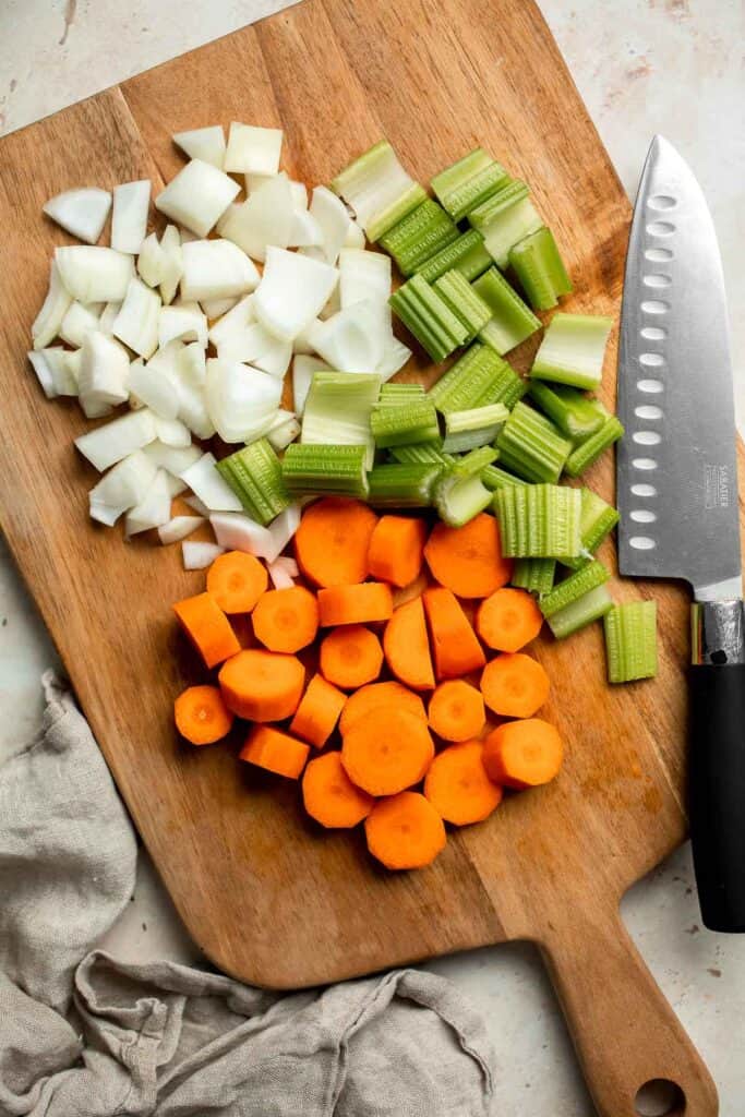 Savor the taste of fall with Roasted Butternut Squash Soup. This vegan soup is healthy, nourishing, and delicious comfort food in a bowl. | aheadofthyme.com