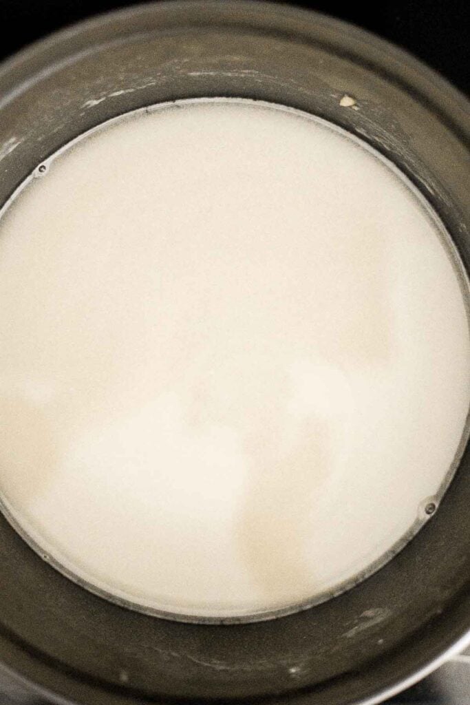 Quick and easy, creamy Stovetop Mac and Cheese with White Cheddar made in one pot and ready in 20 minutes with three cheeses for extra flavor. | aheadofthyme.com