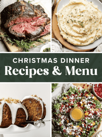 Plan your holiday meals with the best Christmas recipes and menu ideas, plus printable Christmas menus for easy holiday entertaining. | aheadofthyme.com