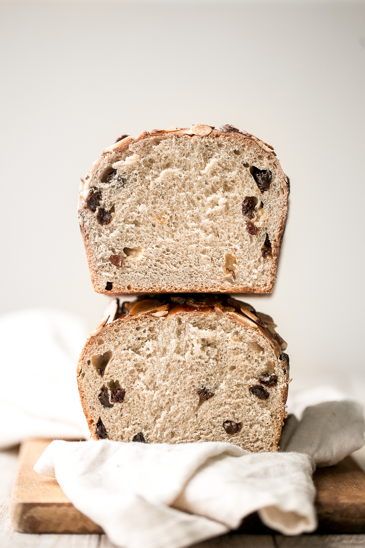 Cinnamon Raisin Challah Bread with Almonds Ahead