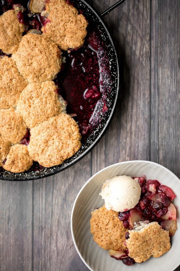 Cranberry-Apple Cobbler with Biscuits - Ahead of Thyme