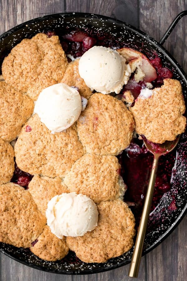 Cranberry-Apple Cobbler with Biscuits - Ahead of Thyme