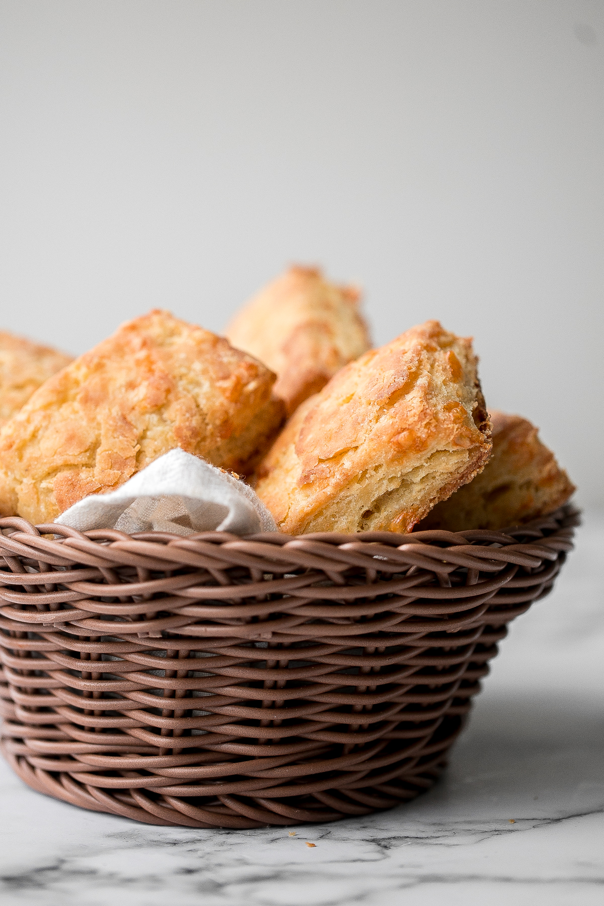 Cornmeal Cheddar Biscuits Ahead of Thyme