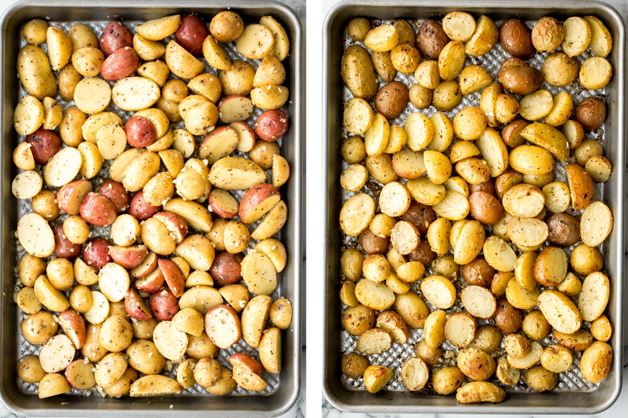 Greek Lemon Roasted Baby Potatoes Ahead of Thyme