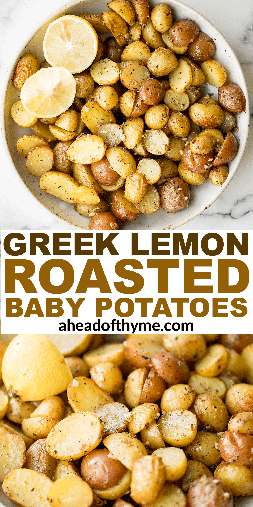 Greek Lemon Roasted Baby Potatoes