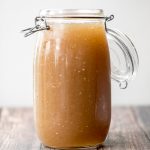 Nutritious wholesome slow cooker bone broth is healing, promotes physical wellness and health, and is easy to make at home. Add it to soups, stews and more. | aheadofthyme.com
