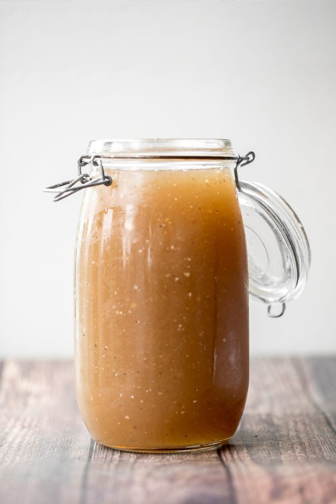 Nutritious wholesome slow cooker bone broth is healing, promotes physical wellness and health, and is easy to make at home. Add it to soups, stews and more. | aheadofthyme.com