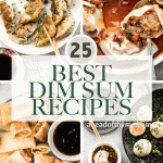 Roundup of the most popular 25 best Chinese dim sum recipes including potstickers, dumplings, steamed buns, spring rolls and more appetizers. | aheadofthyme.com