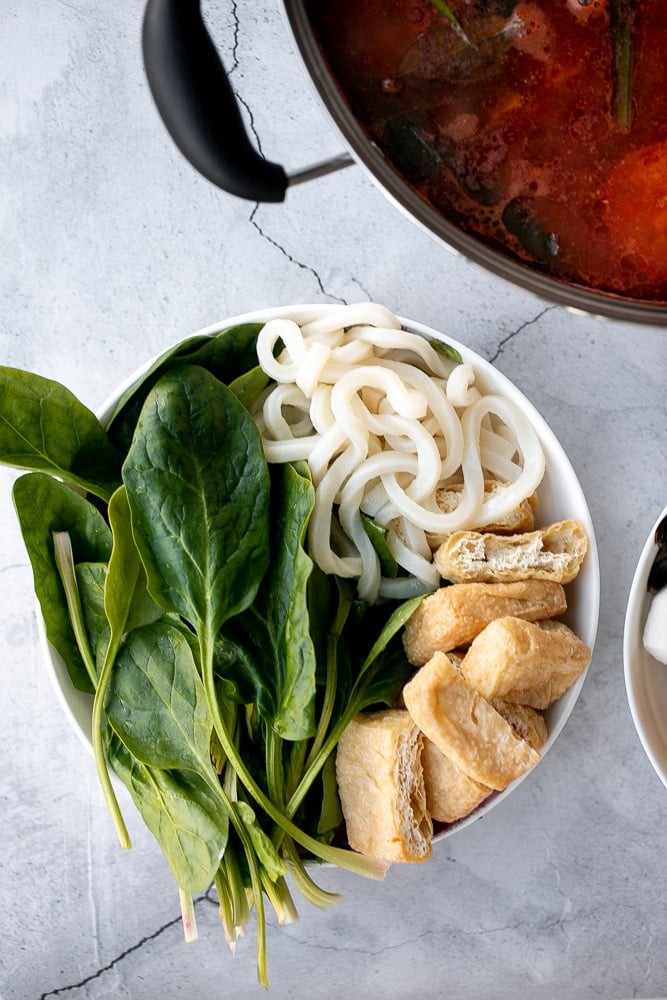 Chinese hot pot at home is a warm, comforting social meal to enjoy with family or a small group of friends. Delicious, easy to prepare, and customizable. | aheadofthyme.com