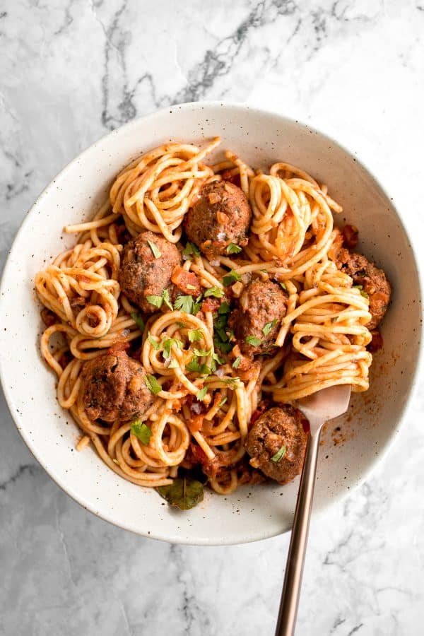Spaghetti and Meatballs - Ahead of Thyme