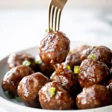 Sticky Honey Garlic Meatballs-image