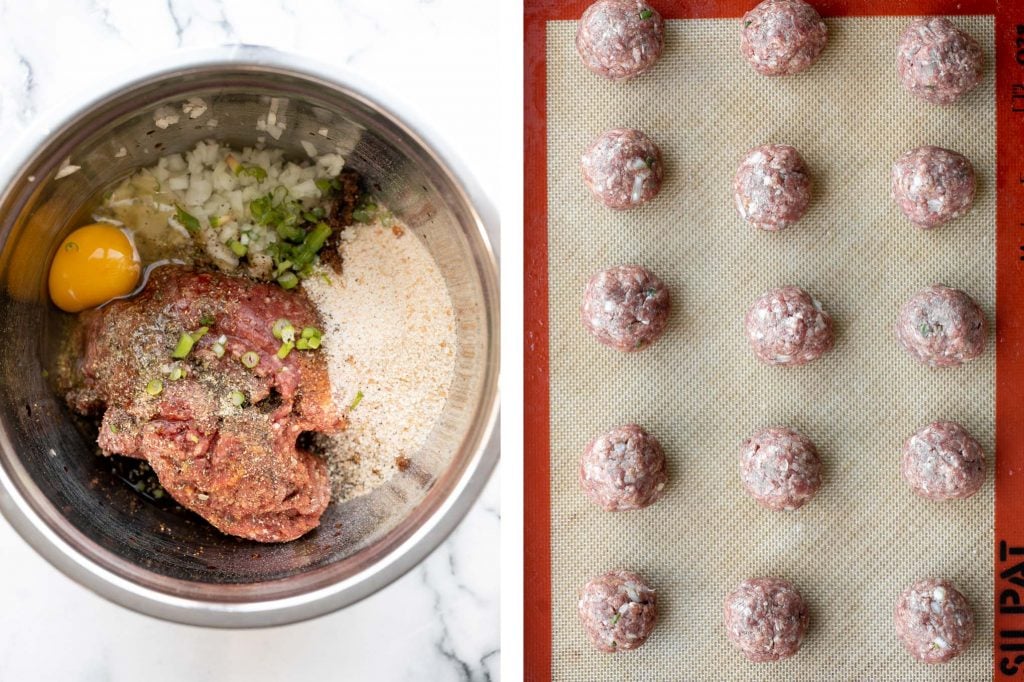 Sticky honey garlic meatballs are a delicious and flavourful 30-minute meal to add to your weekly dinner rotation. A total crowd pleaser. | aheadofthyme.com