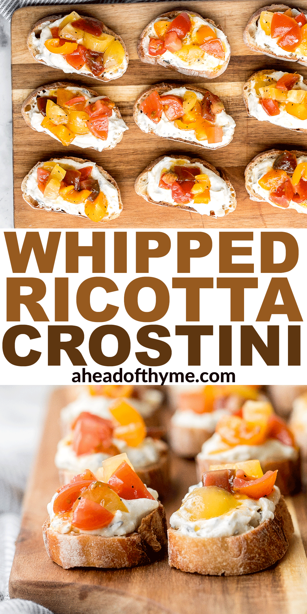 Whipped Ricotta Crostini