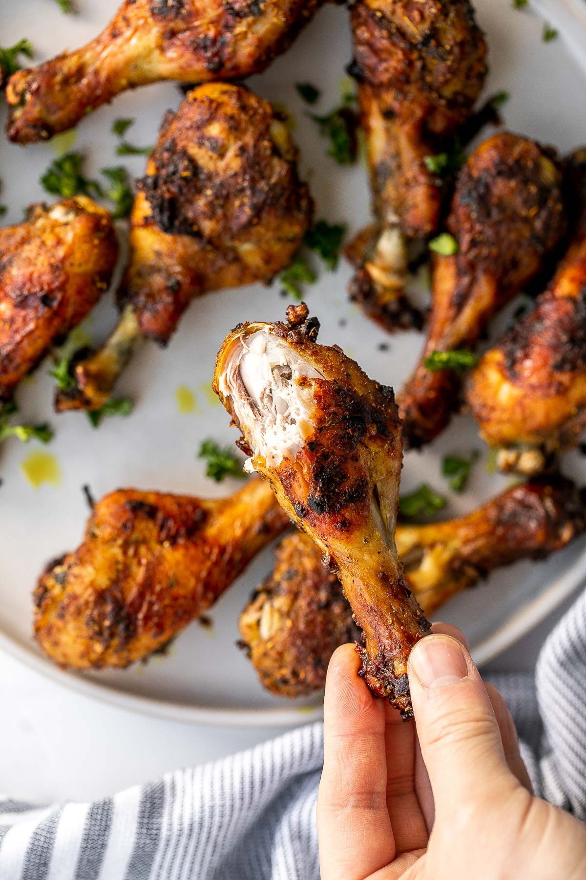 Baked Curried Chicken Drumsticks Ahead of Thyme