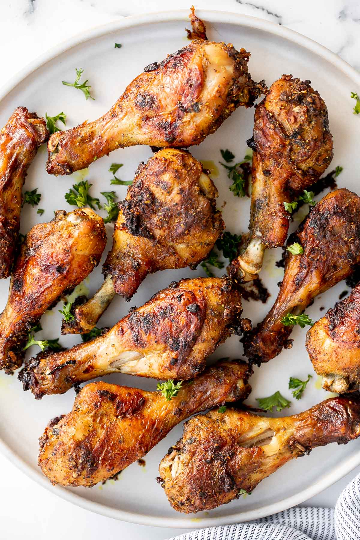 Baked Curried Chicken Drumsticks Ahead of Thyme