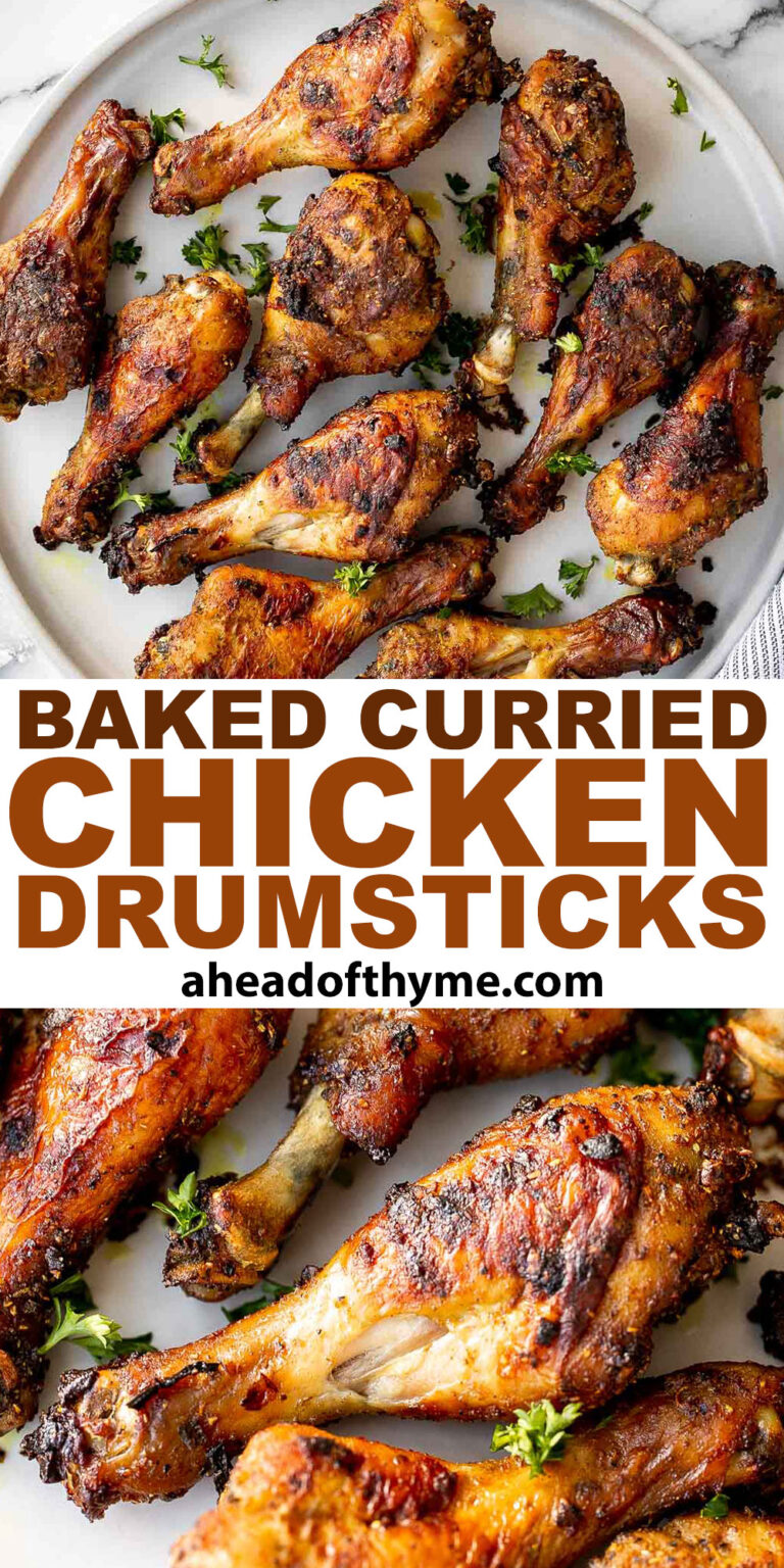 Baked Curried Chicken Drumsticks Ahead of Thyme