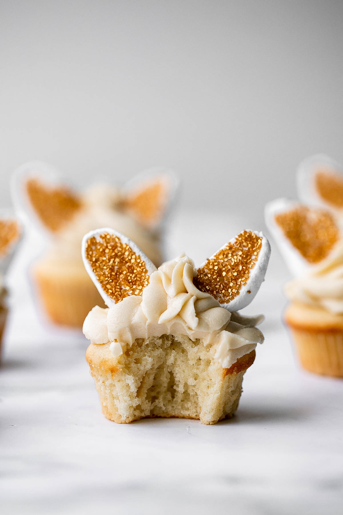Bunny Ears Easter Cupcakes Ahead of Thyme