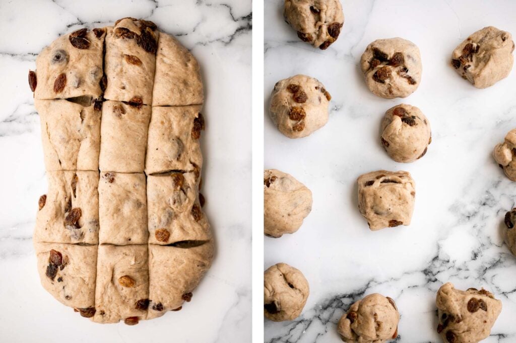 Hot cross buns is a timeless classic Easter bread made with raisins, cinnamon, and a honey glaze. They are perfect for breakfast, a snack or dessert. | aheadofthyme.com