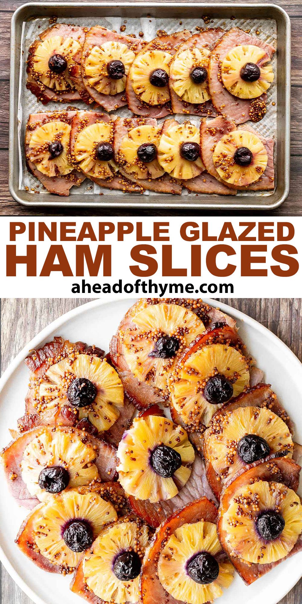 Pineapple Glazed Ham Slices