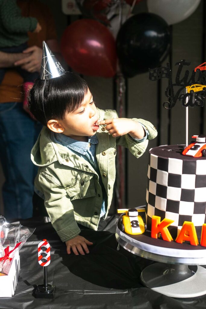 The best two fast second birthday party with ideas on every detail for an epic race car theme party including decor, party favors, desserts and recipes. | aheadofthyme.com