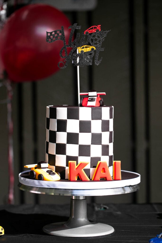 The best two fast second birthday party with ideas on every detail for an epic race car theme party including decor, party favors, desserts and recipes. | aheadofthyme.com