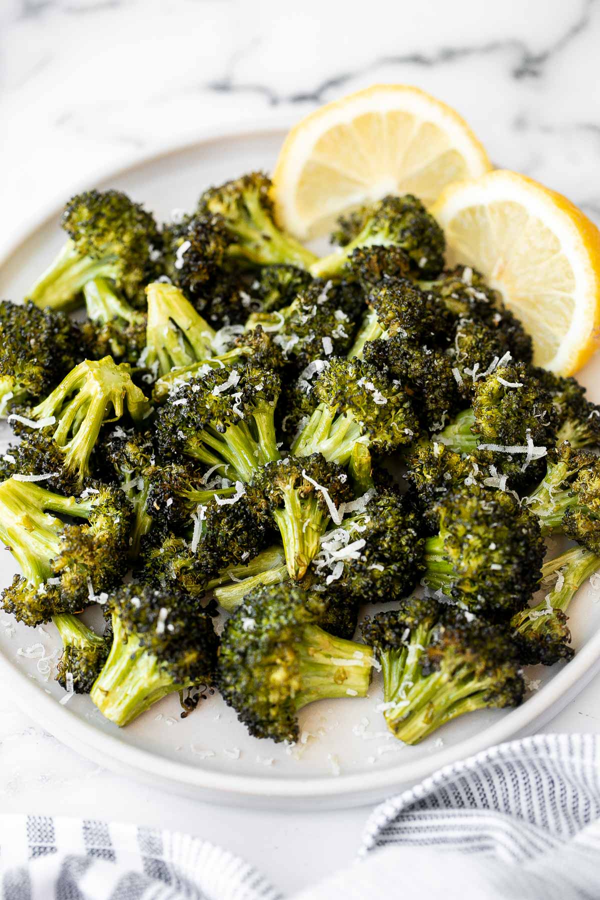 Air Fryer Broccoli Ahead of Thyme
