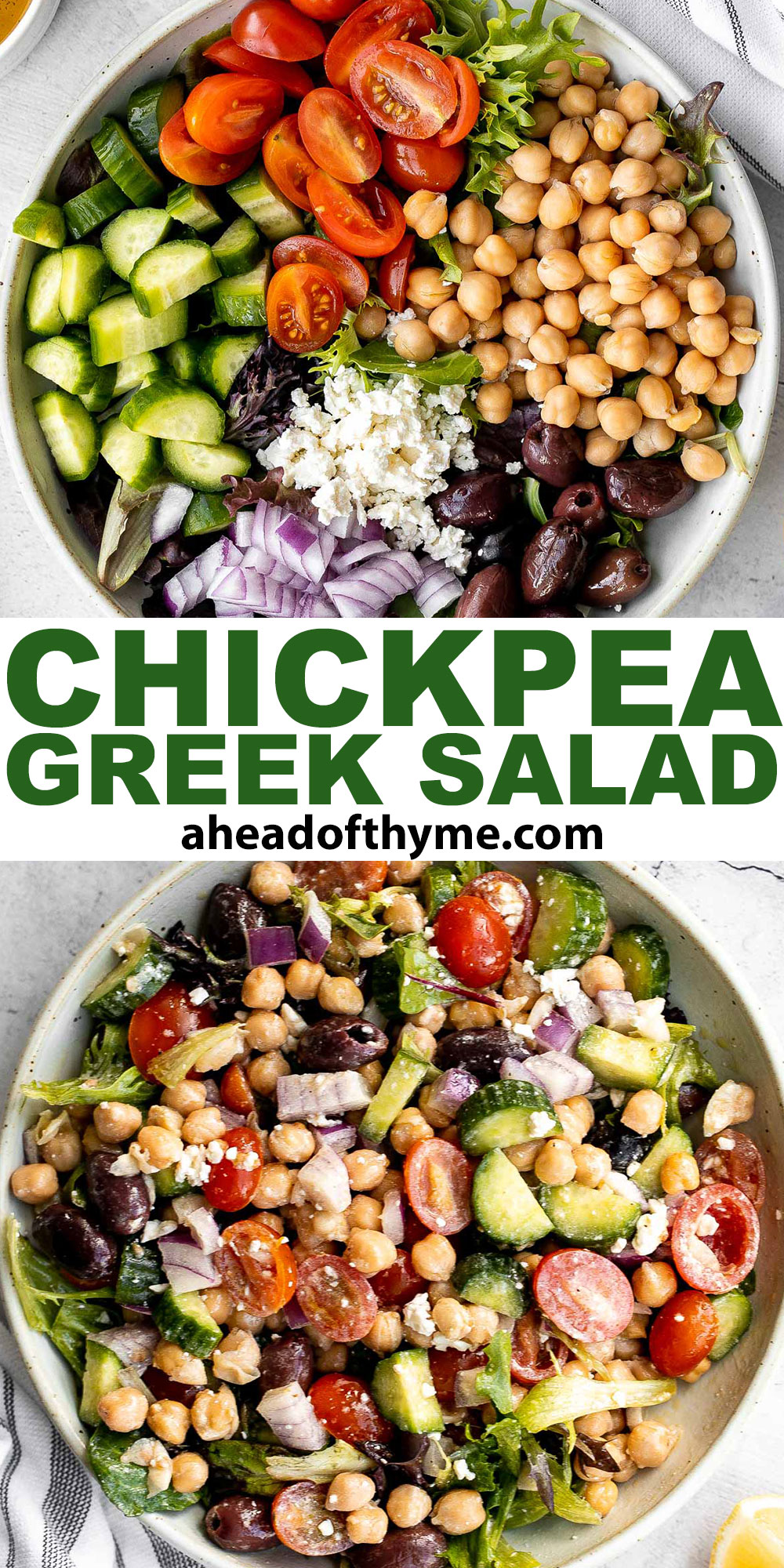 Chickpea Greek Salad