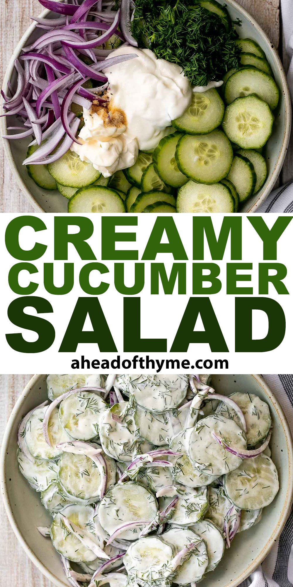 Creamy Cucumber Salad