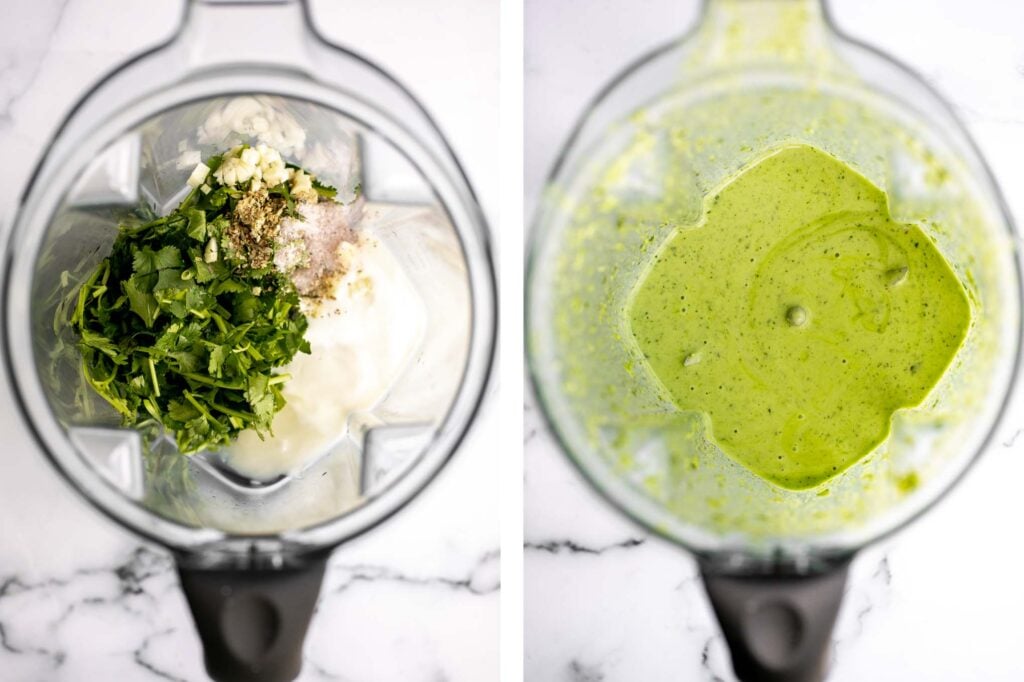 Nothing beats homemade creamy cilantro lime dressing. It's fresh, vibrant, easy to make in 5 minutes, and tastes better than store-bought salad dressing. | aheadofthyme.com