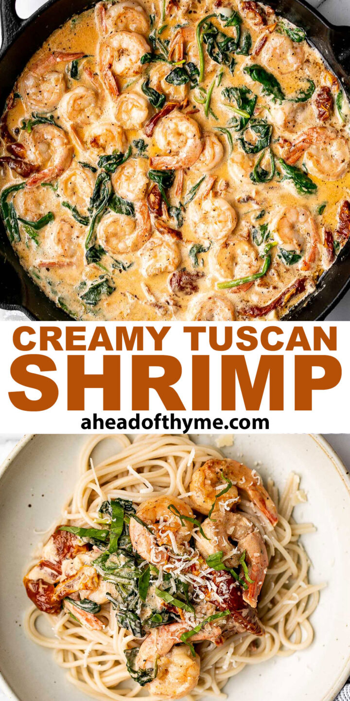 Creamy Tuscan Shrimp - Ahead of Thyme