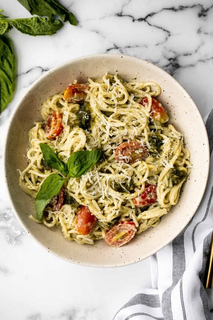 Mascarpone Pesto Pasta