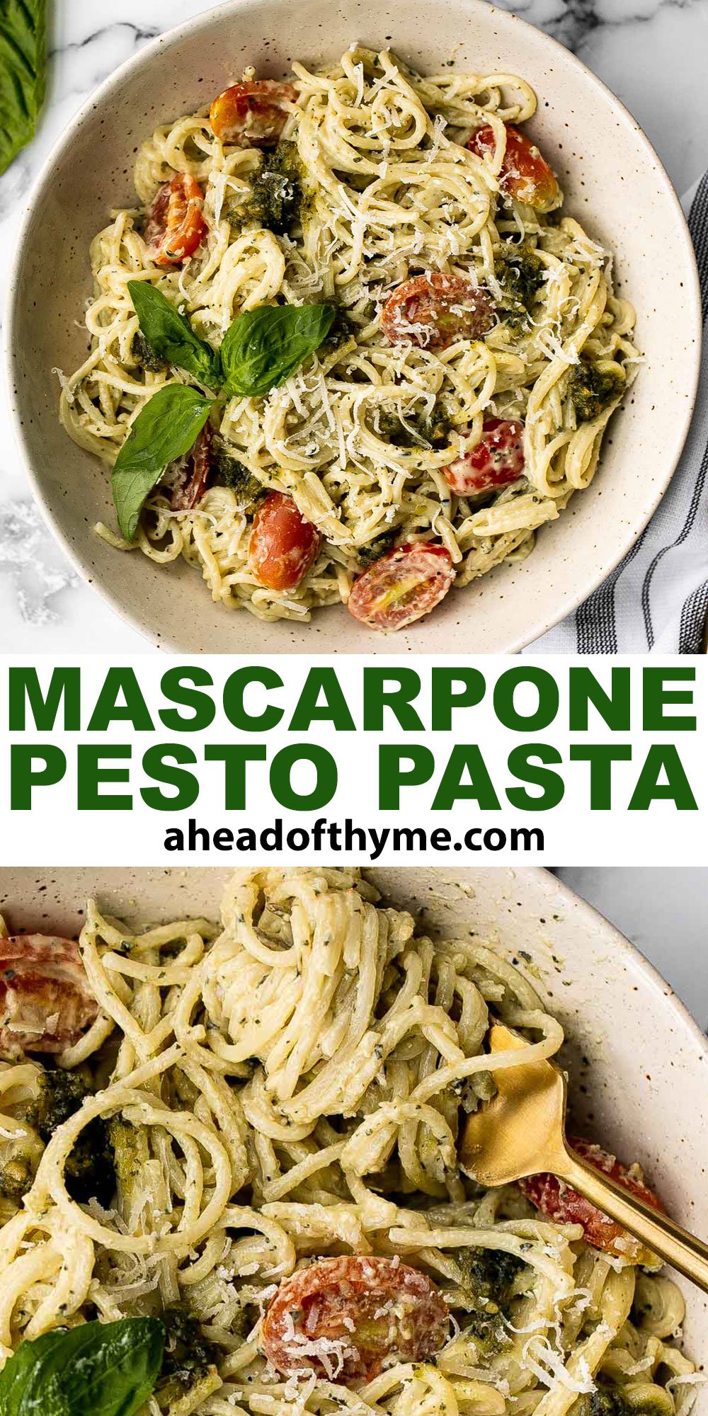 Mascarpone Pesto Pasta