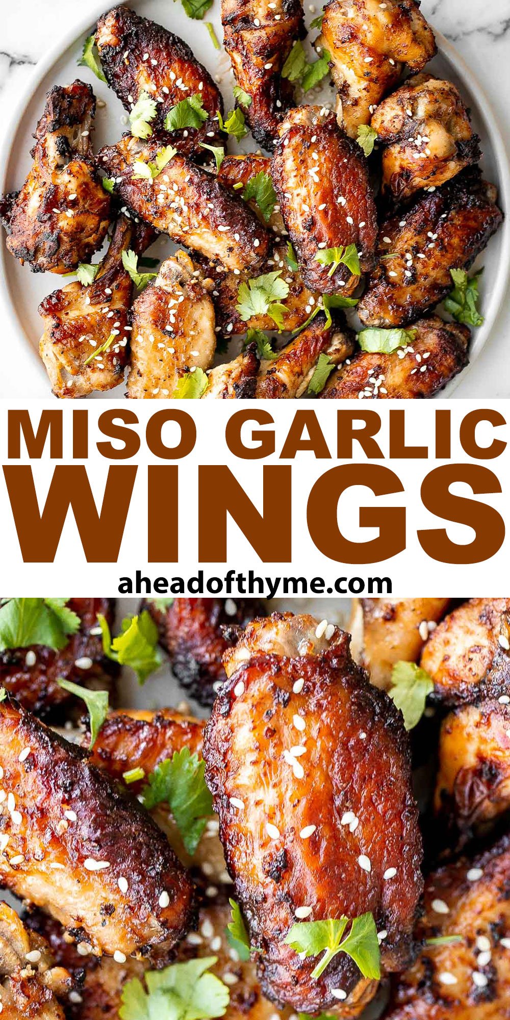 Miso Garlic Chicken Wings