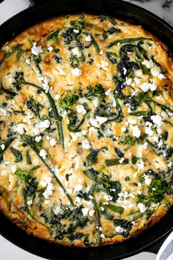 Spring Vegetable Frittata - Ahead of Thyme