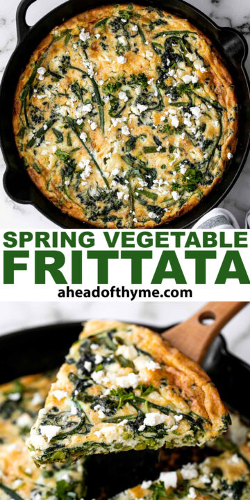 Spring Vegetable Frittata - Ahead of Thyme
