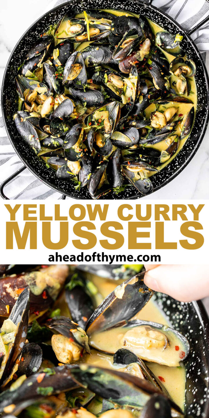 Yellow Curry Mussels Ahead of Thyme