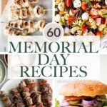 The top 60 popular best Memorial Day recipes for a summer cookout BBQ including burgers and fries, grill recipes, summer salads, dips, desserts, and more. | aheadofthyme.com