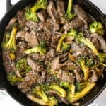 Beef and broccoli stir fry is a classic Chinese-American dish that is delicious, savory, hearty, and saucy. Better than takeout and ready in 25 minutes. | aheadofthyme.com