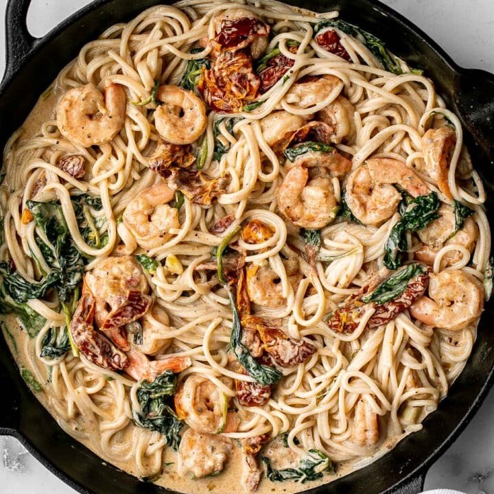 Creamy Shrimp Pasta with Sun-dried Tomatoes - Ahead of Thyme