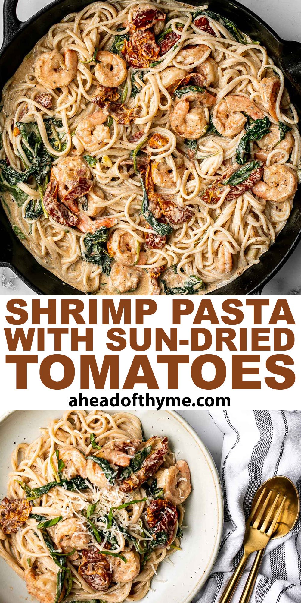 Creamy Shrimp Pasta with Sun-dried Tomatoes