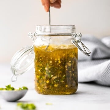 Homemade Italian dressing is easy to make, delicious, and tastes way better than store-bought salad dressing. Make it in a matter of just minutes. | aheadofthyme.com