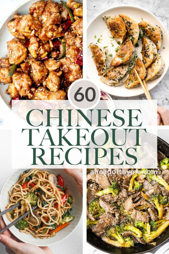 Browse 60 best most popular copycat Chinese takeout recipes to make at home including all the classics, noodles and rice, Asian seafood, dim sum, and more! | aheadofthyme.com