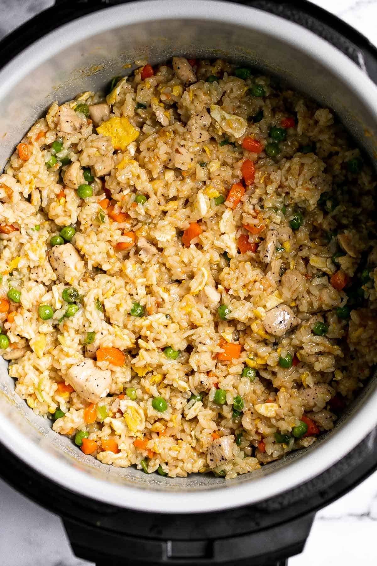 Instant Pot Fried Rice - Oh Snap Macros