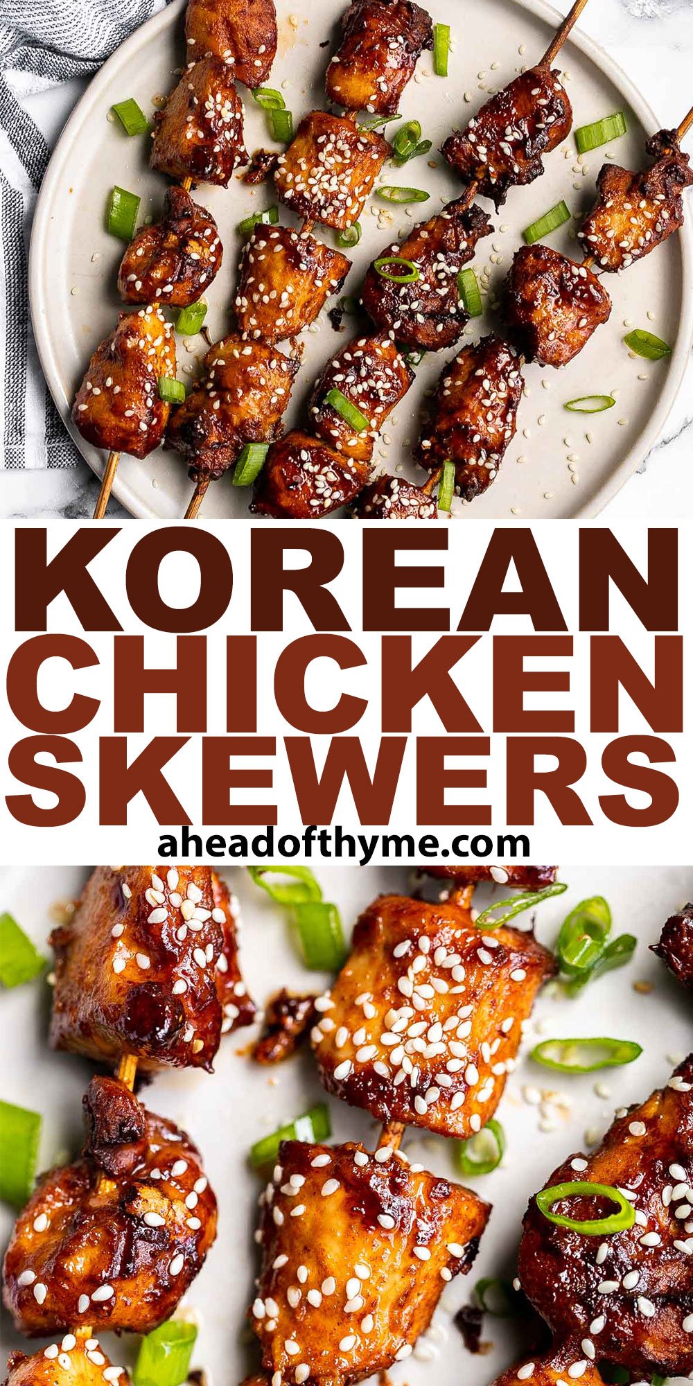 Korean Chicken Skewers