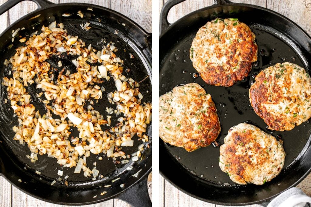 Mediterranean turkey burgers are tender, juicy, and delicious, loaded with garlic, fresh dill, and lemon juice. The perfect summer weeknight meal. | aheadofthyme.com